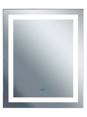Abril Rectangle Matte White LED 32" Mirror