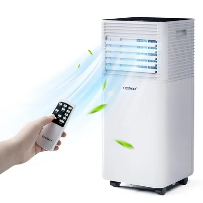 10000 Btu Portable Air Conditioner 3-in-1 Cooler W/dehumidifier & Fan Mode