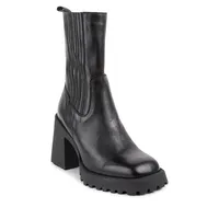 Grethe1 Vegan Leather Ankle Boots