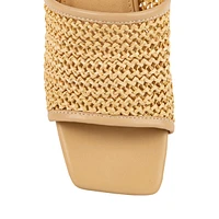 Drew Woven Block-Heel Sandals