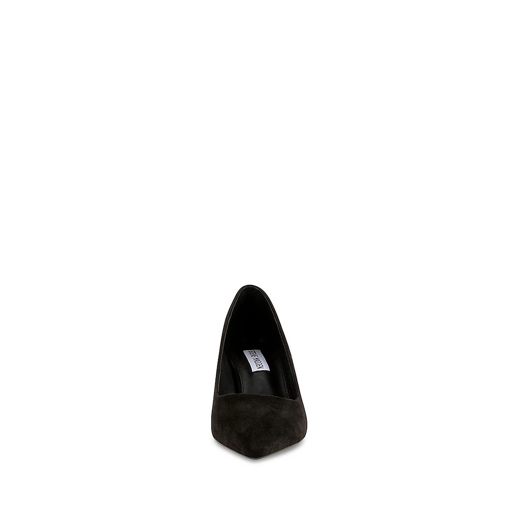 Dianna Point-Toe Block-Heel Pumps