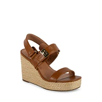 Best Strappy Leather & Raffia Braid Dress Sandals