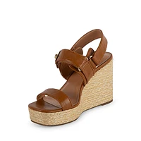 Best Strappy Leather & Raffia Braid Dress Sandals