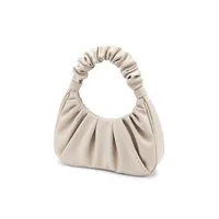 Gabbi Ruched Baguette Hobo Handbag