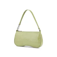 Eva Croc-Embossed Shoulder Bag