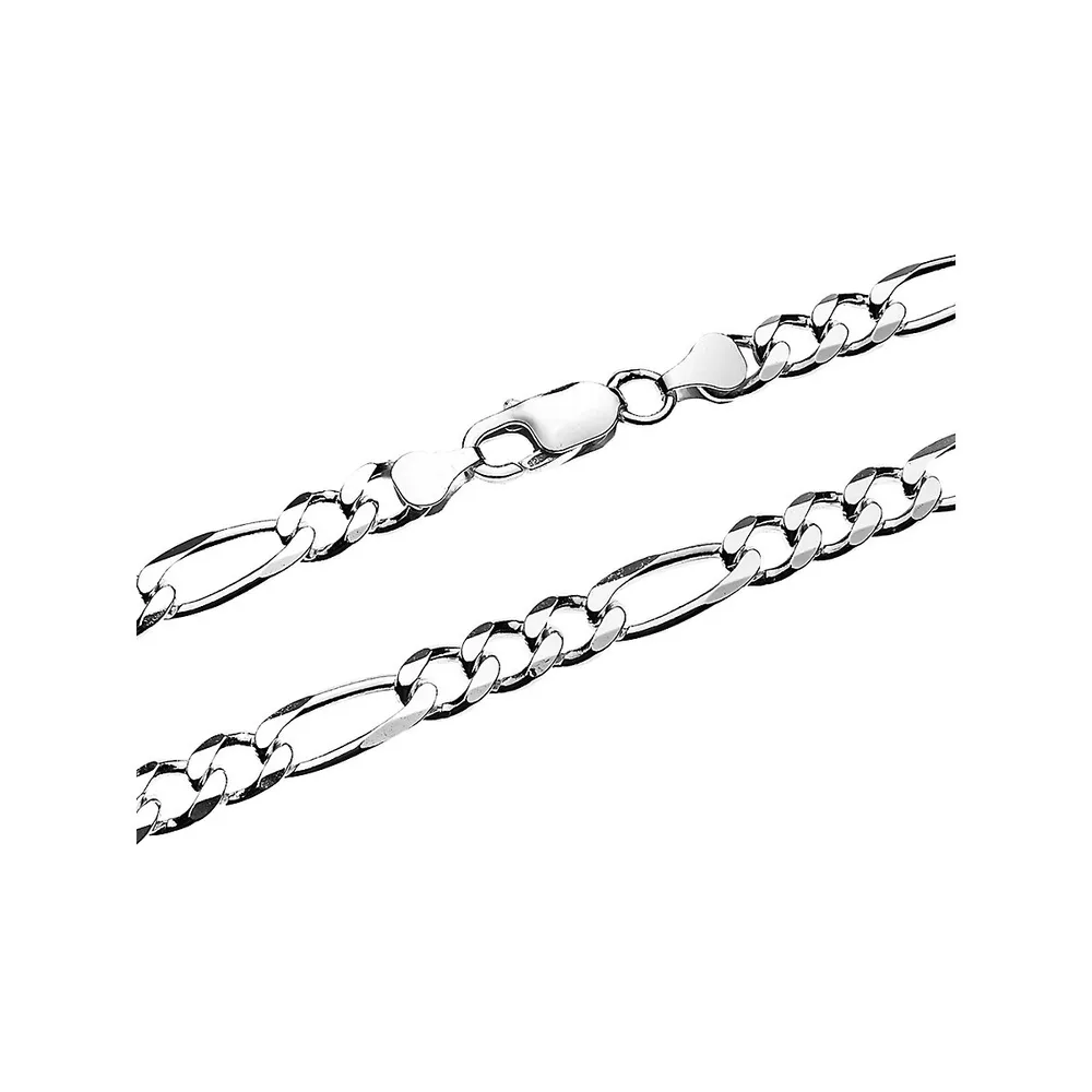 Italian Sterling Silver Small Figarucci Chain Necklace