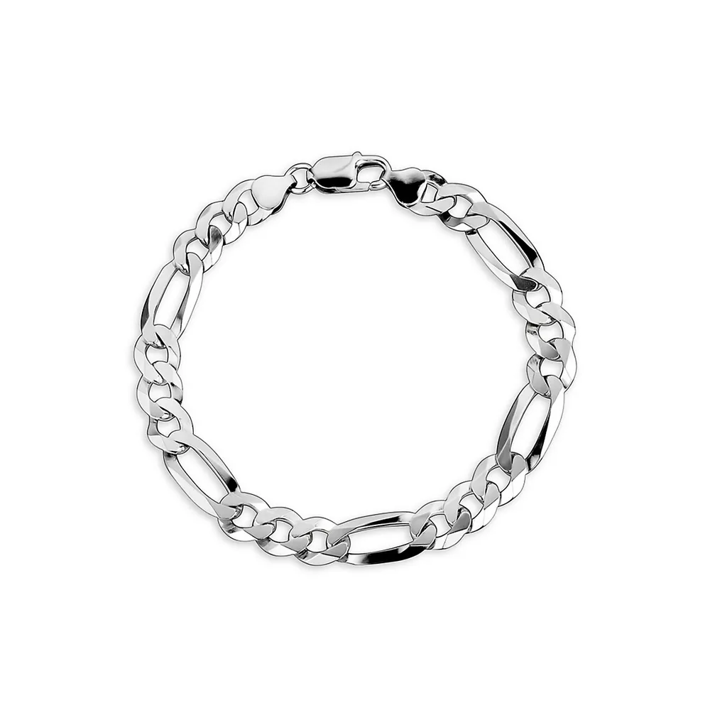 Sterling Silver Figaro Link Bracelet