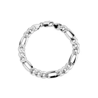 Sterling Silver Figaro Link Bracelet