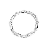 Italian Sterling Silver Figaro-Link Bracelet