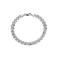 Sterling Silver Heavy Marine Link Bracelet