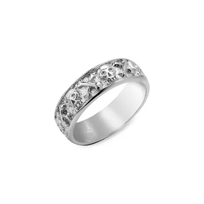 Men's Sterling Silver Chain-Link Ring