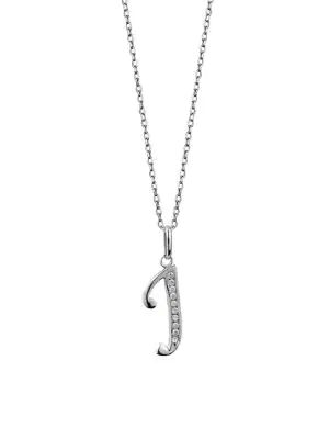 silver j pendant