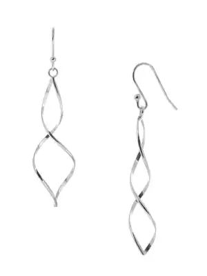 sterling silver twist earrings