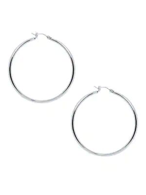 silver large earrings