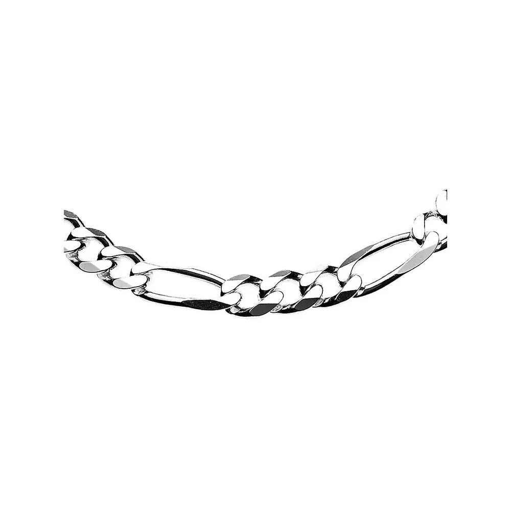 Italian Sterling Silver Small Figarucci Chain Necklace