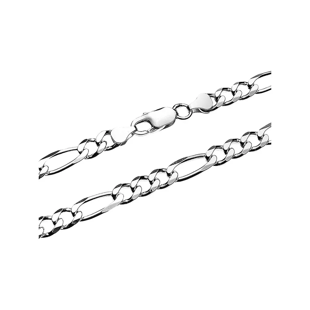 Italian Sterling Silver Small Figarucci Chain Necklace