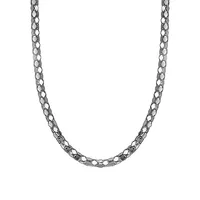 Italian Silver Popcorn Chain Necklace