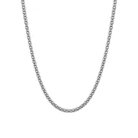 Italian Sterling Silver Popcorn Chain Necklace