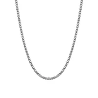 Italian Sterling Silver Popcorn Chain Necklace