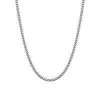 Italian Sterling Silver Popcorn Chain Necklace