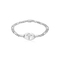 Sterling Silver Marine Link Medical Alert Bracelet