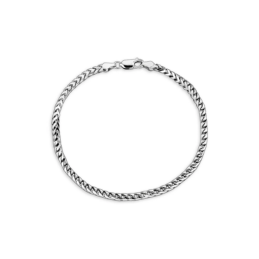 Limogés Sterling Silver Square Link Bracelet