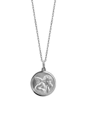 silver pendant round