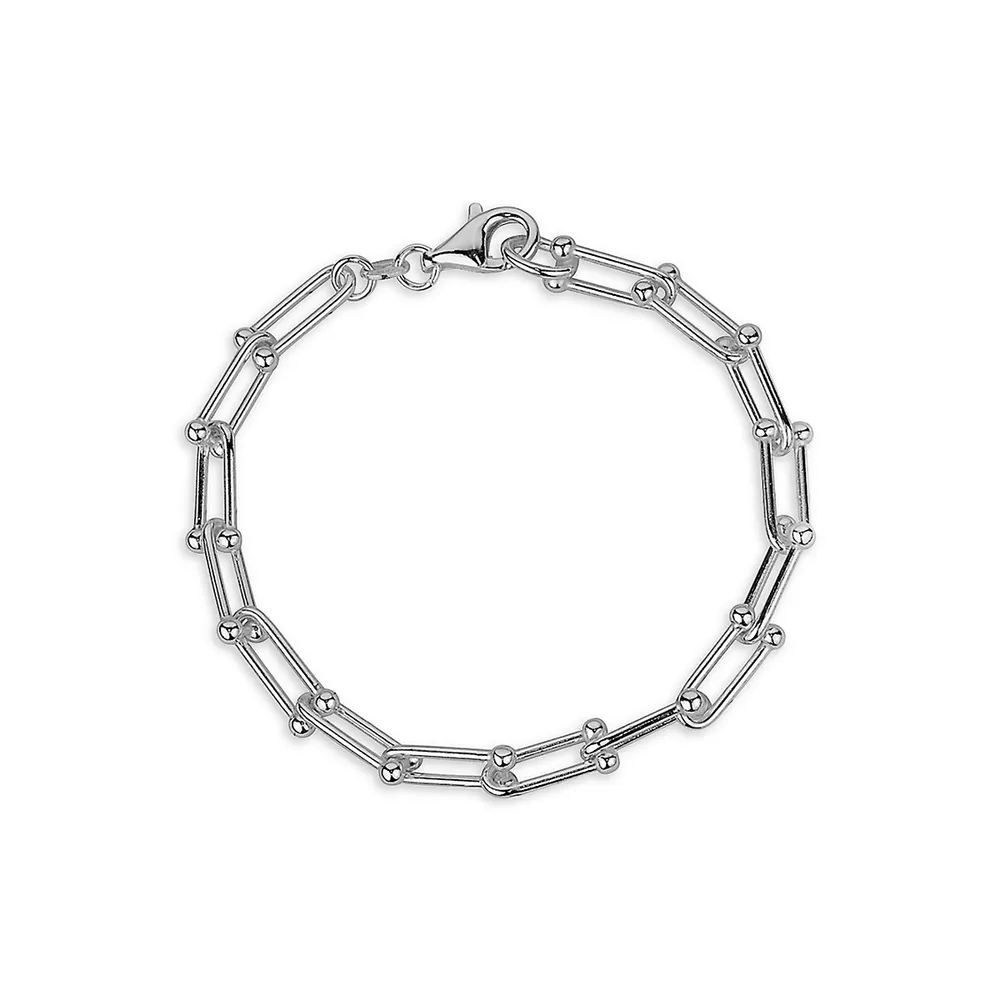 Sterling Silver Medium Stirrup Bracelet