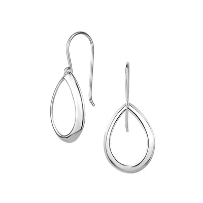 Sterling Silver Open Drop Earrings