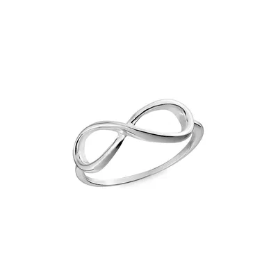 Sterling Silver High Polished Inifinity Ring