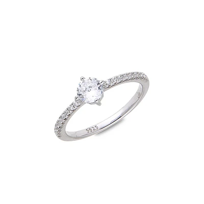 Sterling Silver & Cubic Zirconia Ring