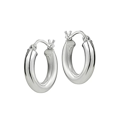 Sterling Silver 20MM Bold Hoop Earrings