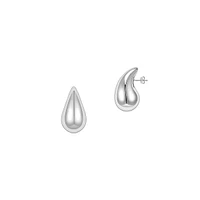 Sterling Silver Teardrop Stud Earrings