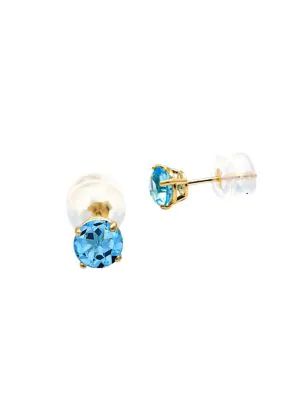 gemstone gold earrings