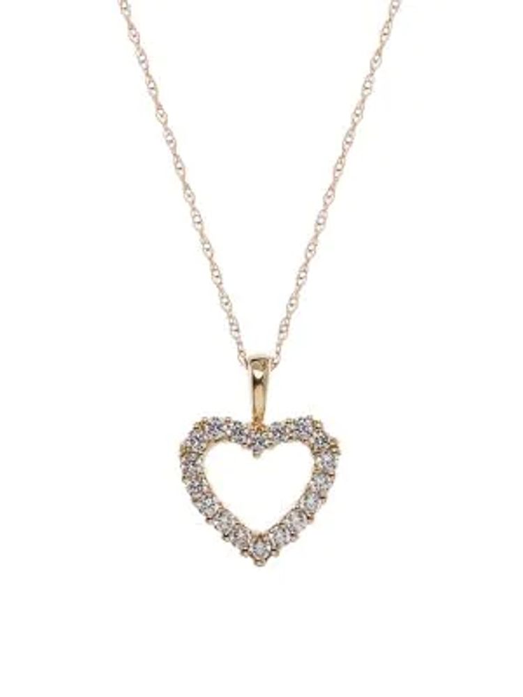 10k gold cubic zirconia necklace