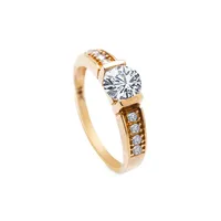 10K Yellow Gold & Cubic Zirconia Ring