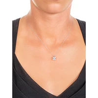 10K Gold & Cubic Zirconia Pendant Necklace