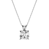 10K Gold & Cubic Zirconia Pendant Necklace