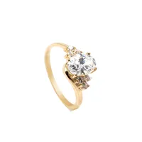 10K Yellow Gold & Cubic Zirconia Solitaire Ring