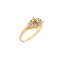 10K Yellow Gold & Cubic Zirconia Cocktail Ring