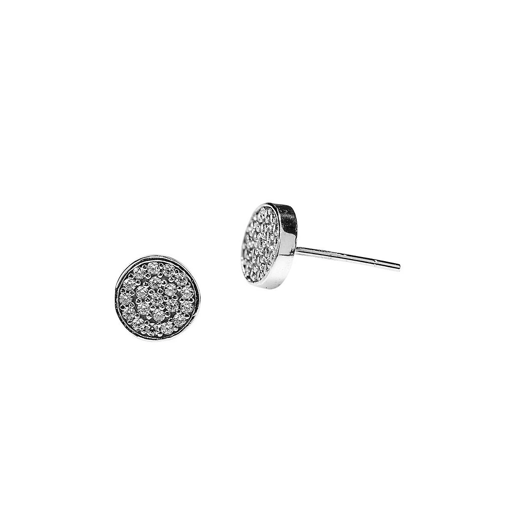 10K Gold & Cubic Zirconia Stud Earrings