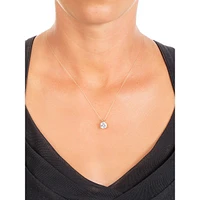 10K Yellow Gold & Cubic Zirconia Pendant Necklace