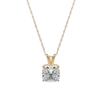 10K Yellow Gold & Cubic Zirconia Pendant Necklace