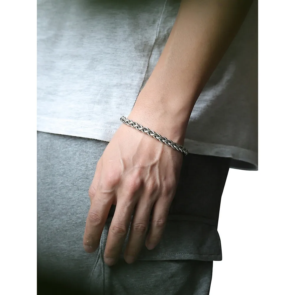 Stingray Stainless Steel Braided Bracelet