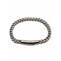 Men's Stainless Steel Square Link Bracelet