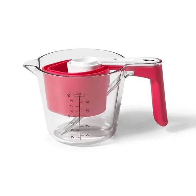 Starfrit Set Of 5 Nestable Measuring Cups, Dishwasher And