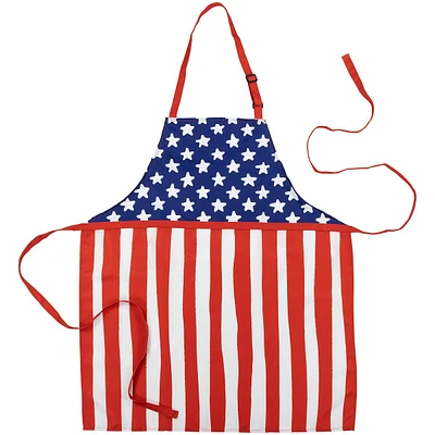 31.5" Adjustable Stars And Stripes Americana Cooking Apron - One Size