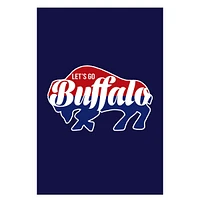 Blue And Red Buffalo Outdoor House Flag 40" X 28"