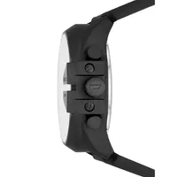Mega Chief Analog-Digital Black Nylon & Silicone Strap Watch