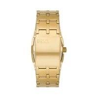 Cliffhanger Three-Hand Goldtone Stainless Steel Bracelet Watch​DZ2151